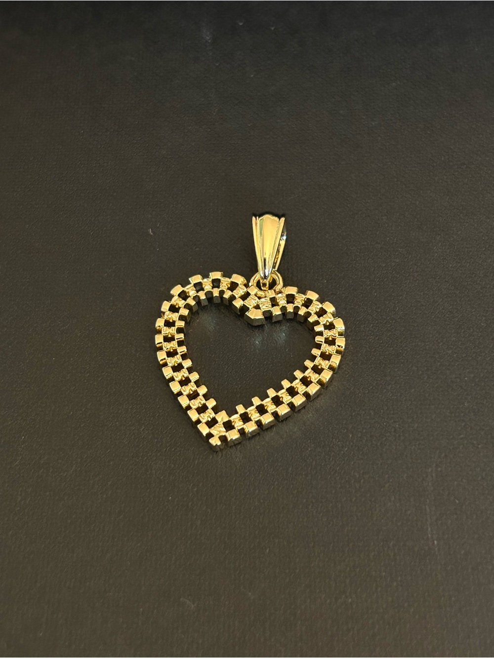 14K Gold Plated Heart Pendant Necklace - Women's Jewelry